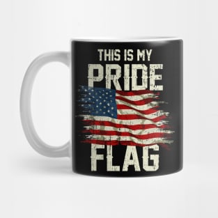 This Is My Pride Flag USA American 4th of July Patriotic Mug